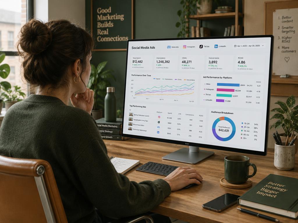 Paid Ads work example — Campaign performance reviews